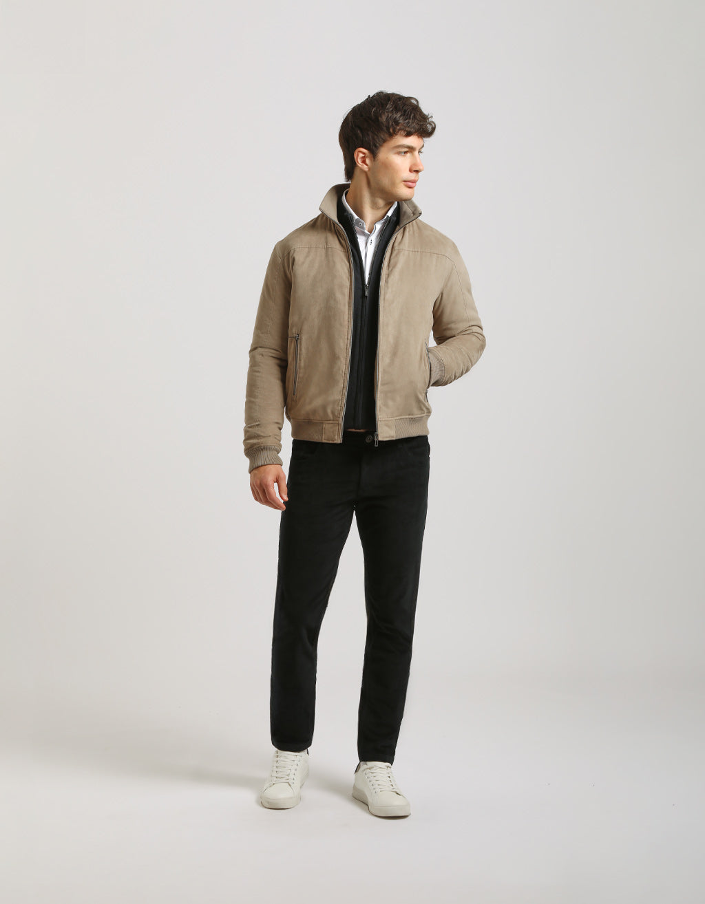 Bomber effetto camoscio