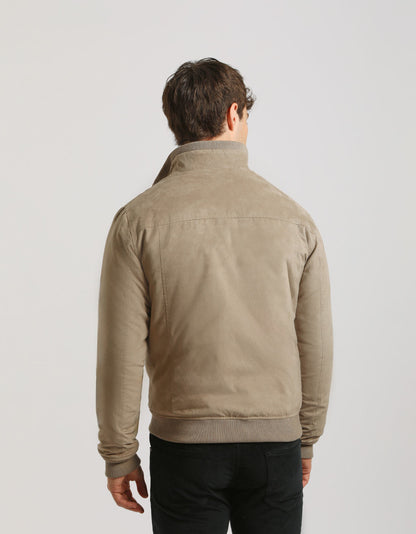 Bomber effetto camoscio