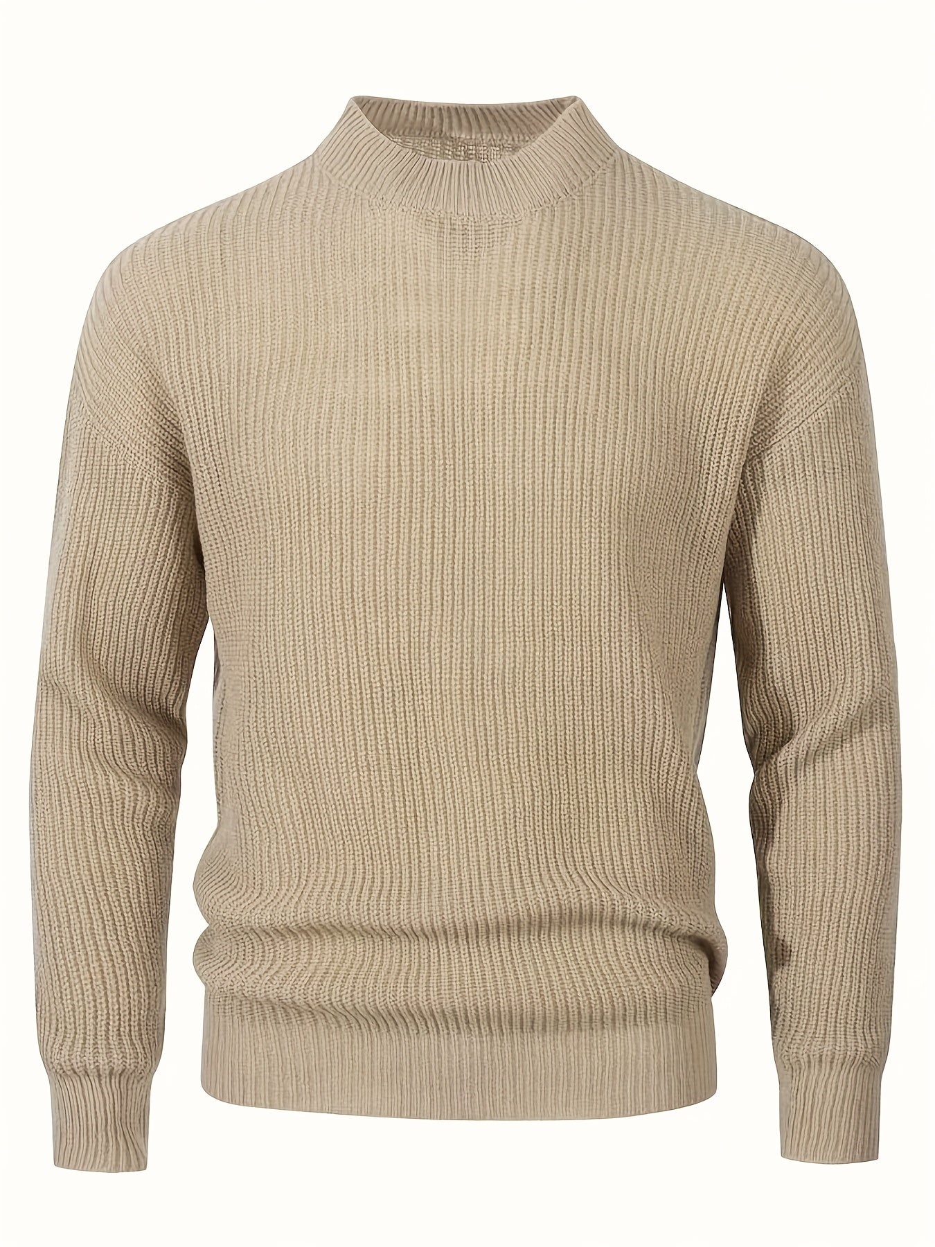 Pullover In Maglia Premium A Colore Pieno