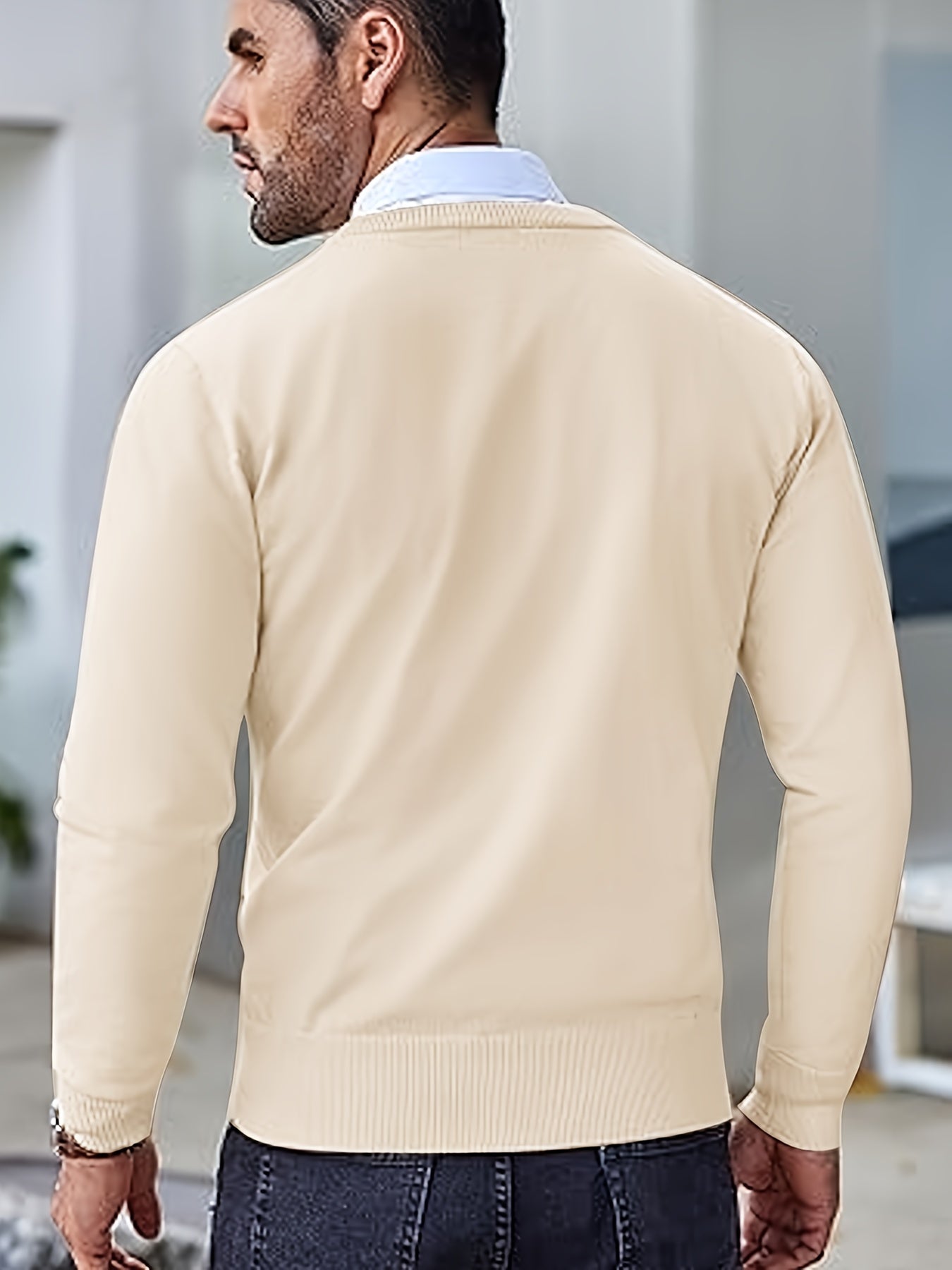 Pullover Casual Girocollo in Maglia Calda