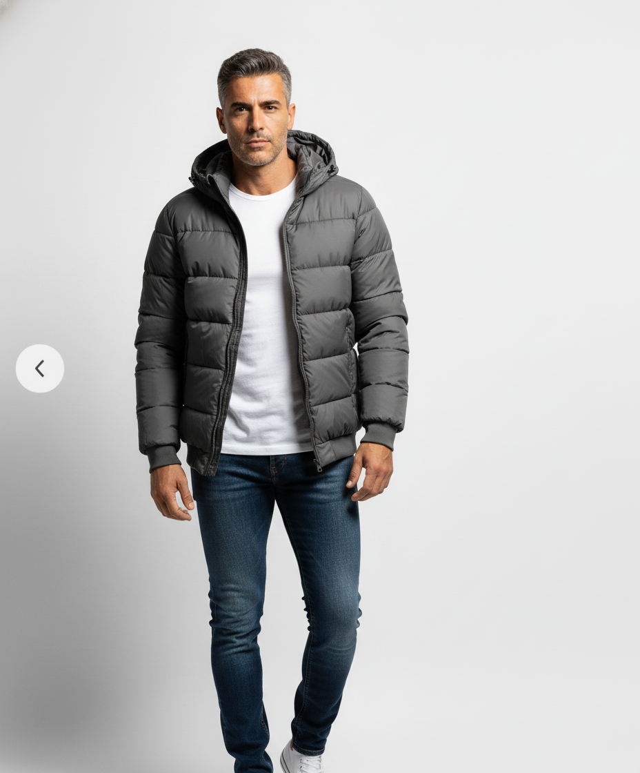 Giacca Casual Con Cappuccio