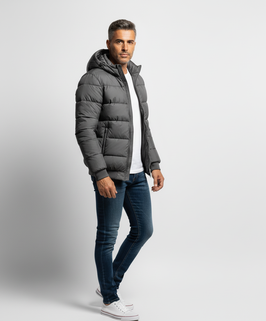 Giacca Casual Con Cappuccio