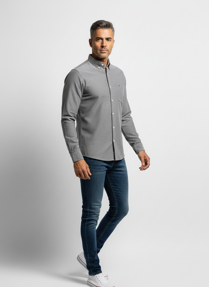 Camicia Oxford Versatile a Manica Lunga