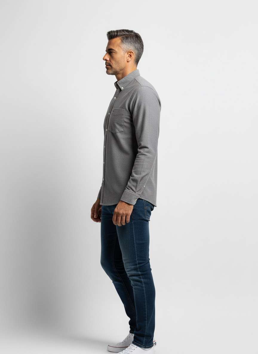 Camicia Oxford Versatile a Manica Lunga