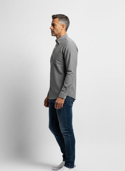 Camicia Oxford Versatile a Manica Lunga