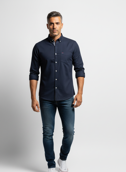 Camicia Oxford Versatile a Manica Lunga