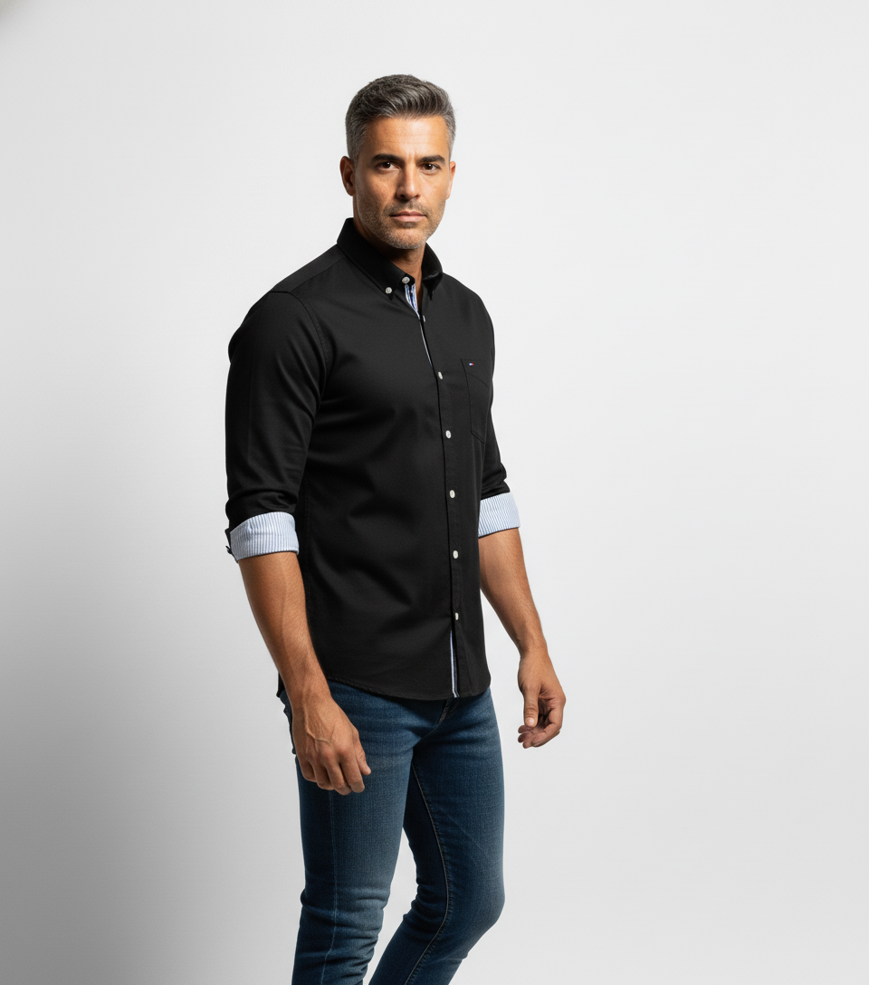 Camicia Oxford Versatile a Manica Lunga