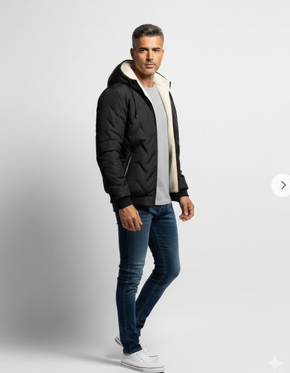 Giacca In Pile Con Fodera In Velluto Di Agnello