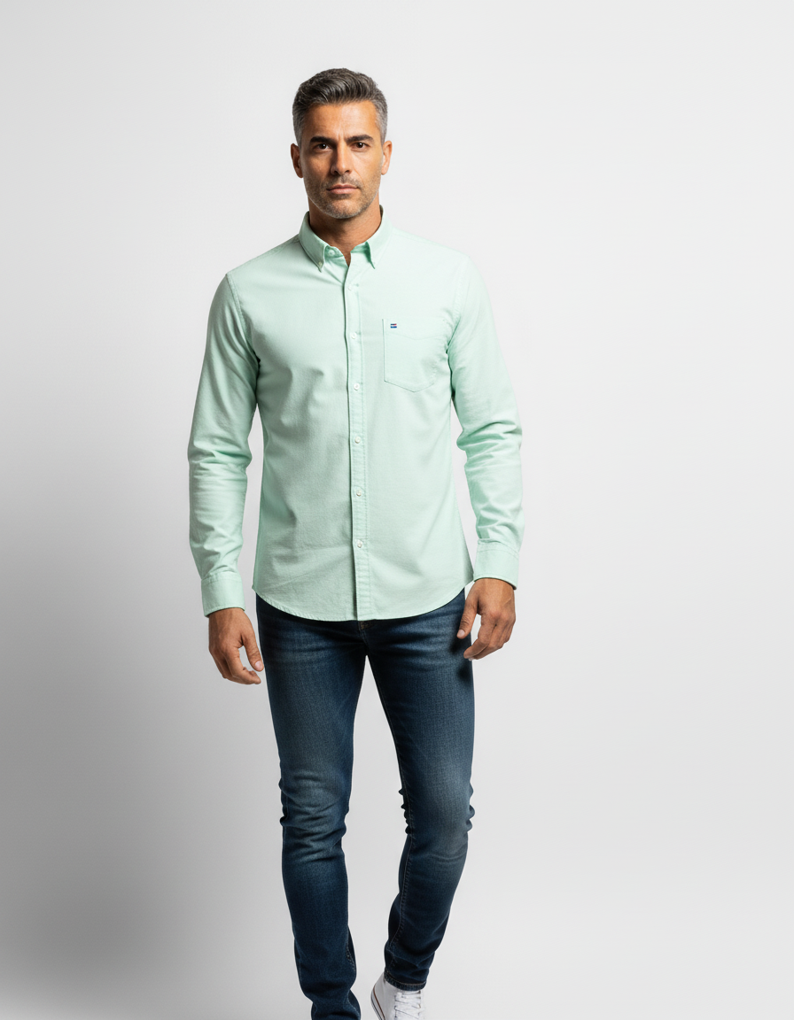 Camicia Oxford Versatile a Manica Lunga