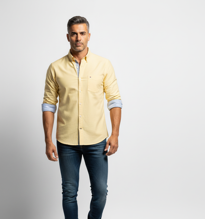 Camicia Oxford Versatile a Manica Lunga