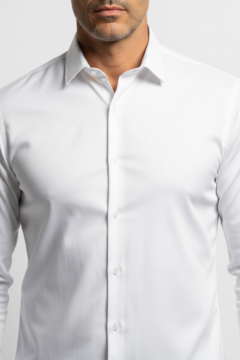Camicia Versatile a Manica Lunga con Colletto Classico