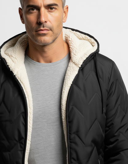 Giacca In Pile Con Fodera In Velluto Di Agnello