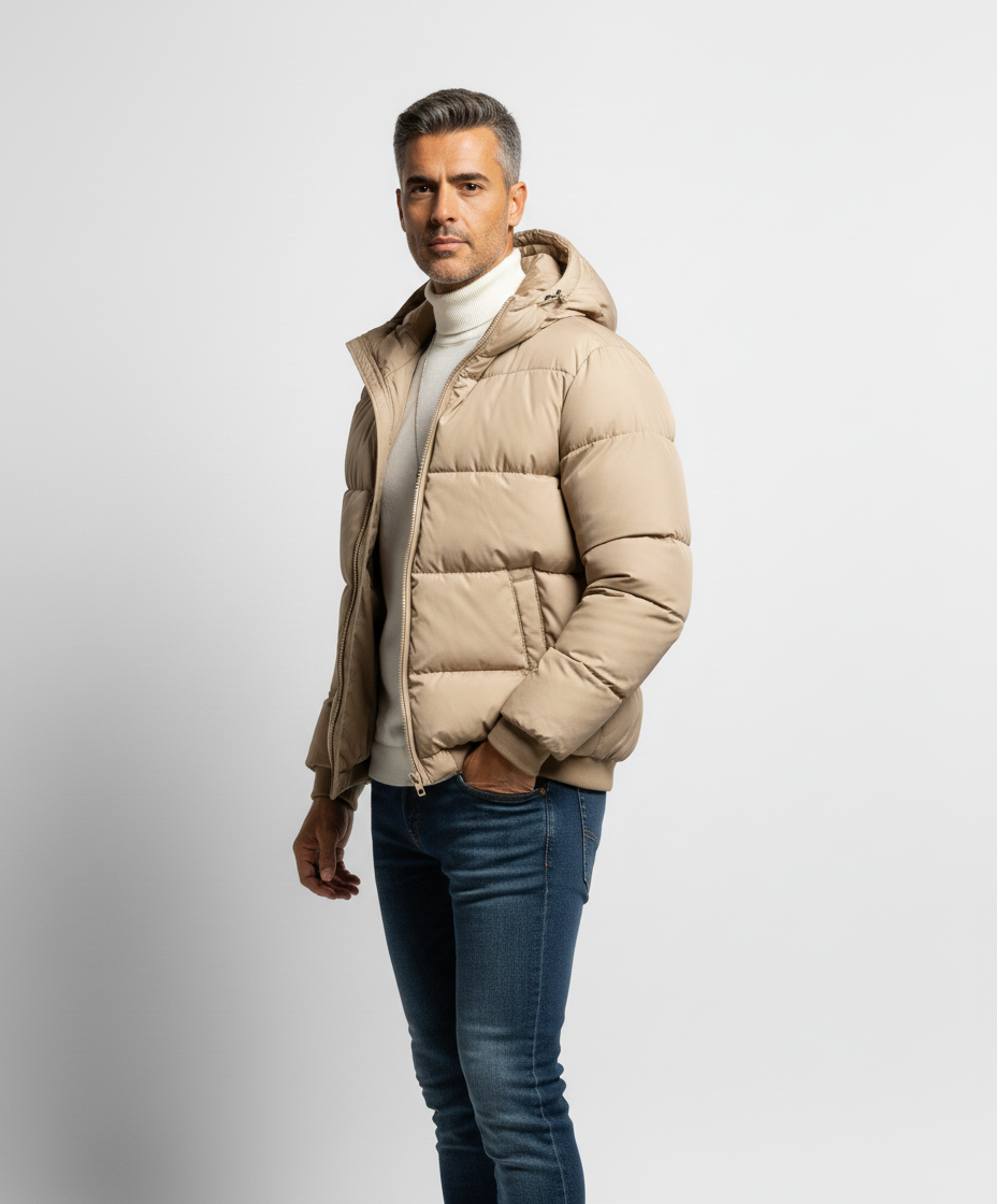 Giacca Casual Con Cappuccio