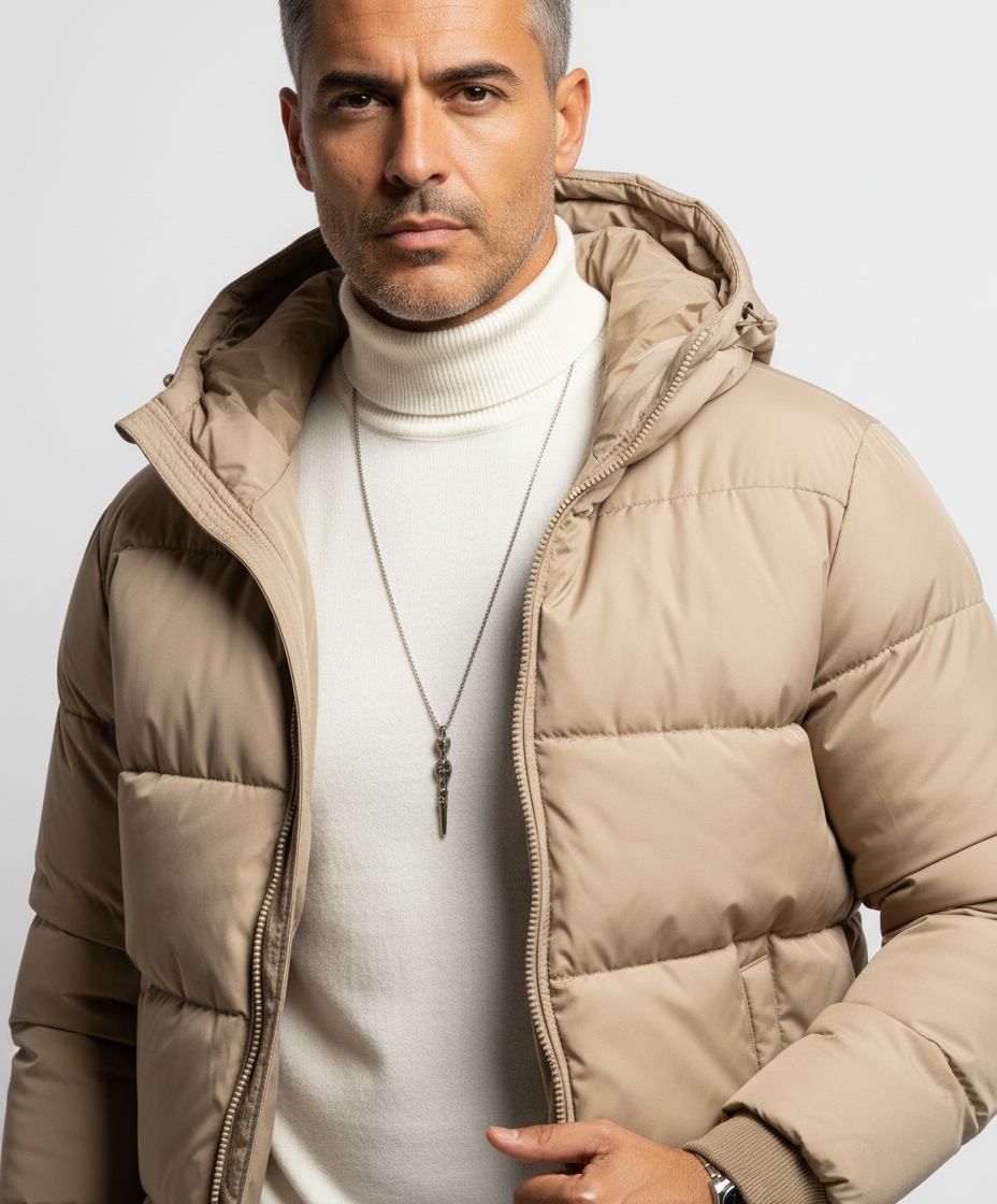 Giacca Casual Con Cappuccio