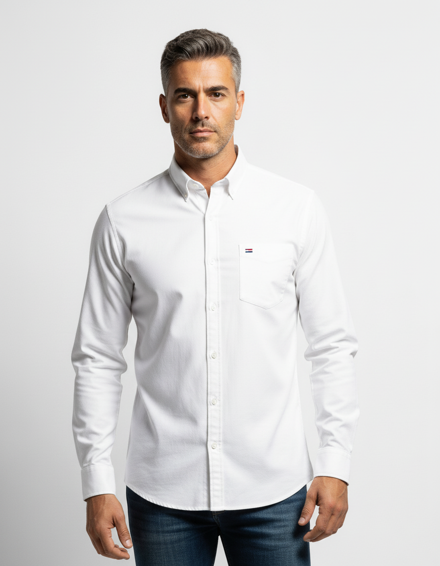 Camicia Oxford Versatile a Manica Lunga