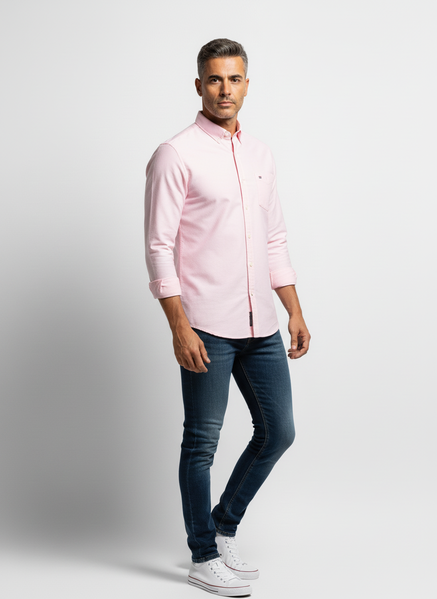 Camicia Oxford Versatile a Manica Lunga